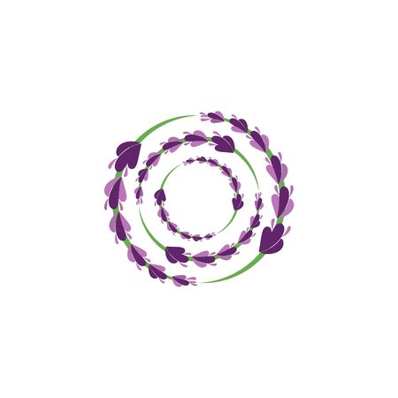 Lavender Logo Template vector symbol natureのイラスト素材