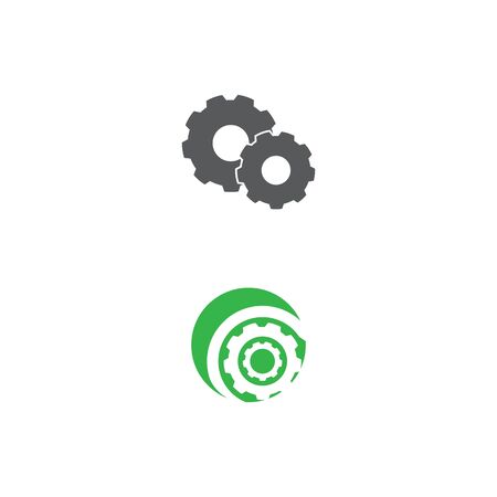 Gear Logo Template vector icon illustration designのイラスト素材