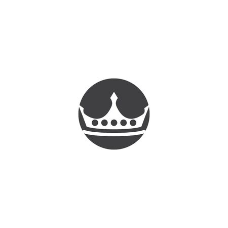 Crown Logo Template vector icon illustration designのイラスト素材