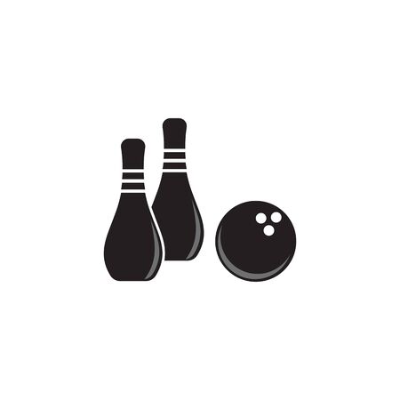 Bowling pin Logo Template vector icon illustration designのイラスト素材