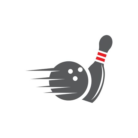 Bowling pin Logo Template vector icon illustration designのイラスト素材