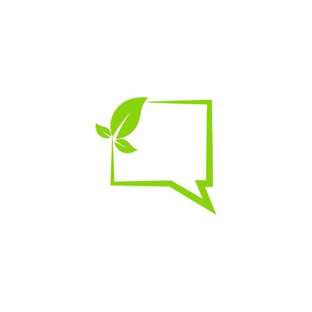Leaf  ecology Template vector symbol natureのイラスト素材