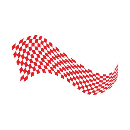 Race flag icon, simple design illustration vectorのイラスト素材