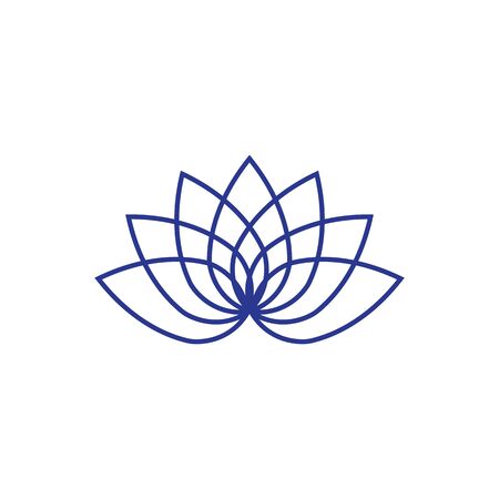 Beauty Vector lotus flowers design logo Template iconのイラスト素材