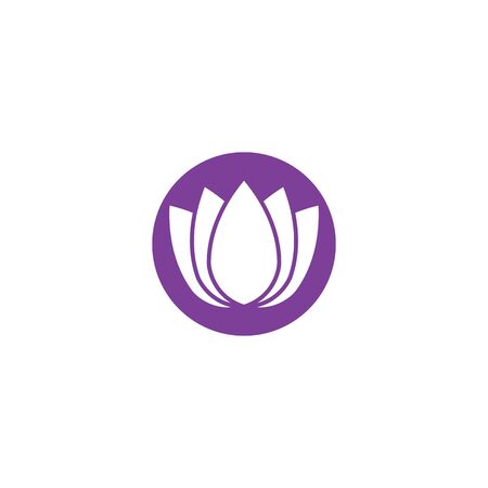 Beauty Vector lotus flowers design logo Template iconのイラスト素材