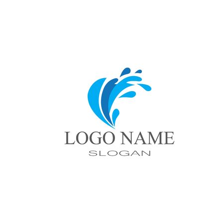 Waves Logo Template vector symbol natureのイラスト素材