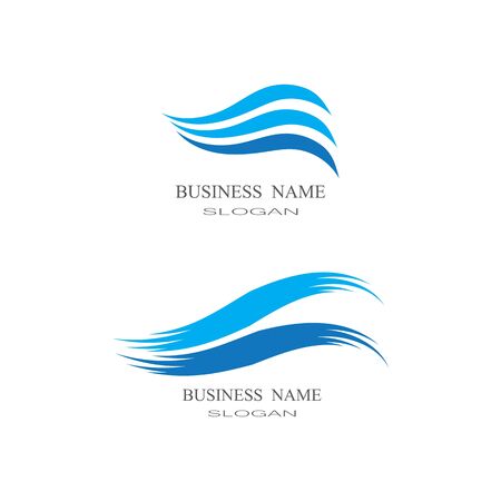 Waves Logo Template vector symbol natureのイラスト素材