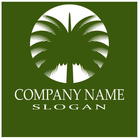 Dates tree  Logo Template vector symbol natureのイラスト素材