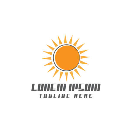 Sun Vector illustration Icon Logo Template designのイラスト素材