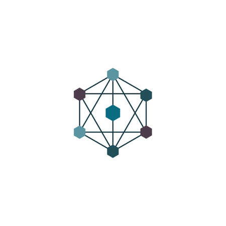 Molecule symbol logo template vector illustration designのイラスト素材