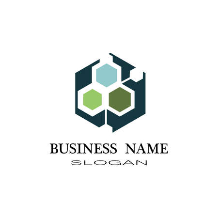 Molecule symbol logo template vector illustration designのイラスト素材