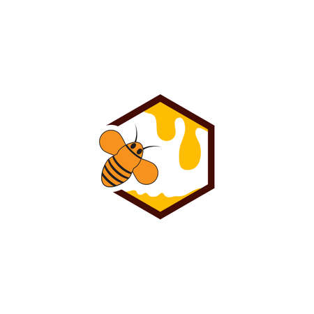 Honey  Logo Template Design Vector Design Concept Symbolのイラスト素材