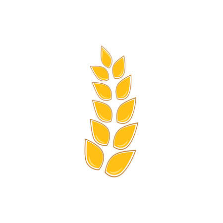 Wheat Logo Template vector symbol natureのイラスト素材