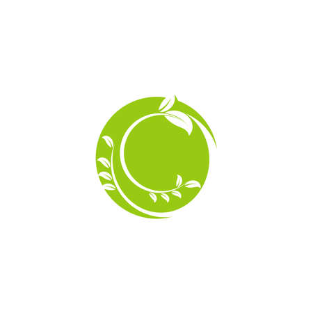 Leaf  ecology Logo Template vector symbol natureのイラスト素材