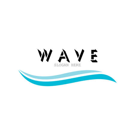 Waves Logo Template vector symbol natureのイラスト素材