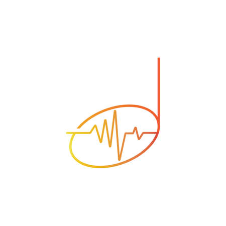 Sound waves vector illustration design templateのイラスト素材