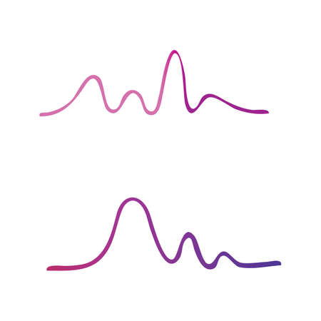 Sound waves vector illustration design templateのイラスト素材