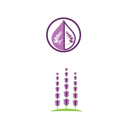 Lavender Logo Template vector symbol natureのイラスト素材