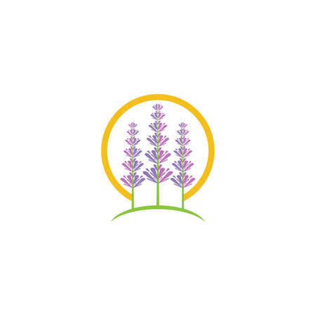 Lavender Logo Template vector symbol natureのイラスト素材