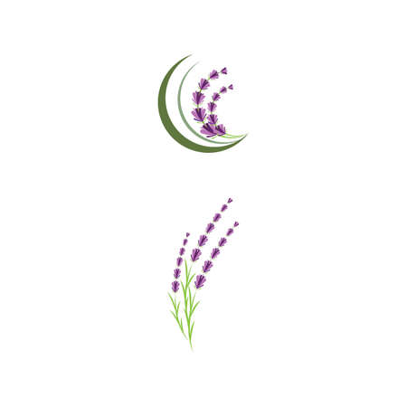 Lavender Logo Template vector symbol natureのイラスト素材