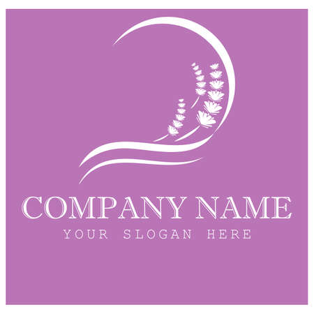 Lavender Logo Template vector symbol natureのイラスト素材