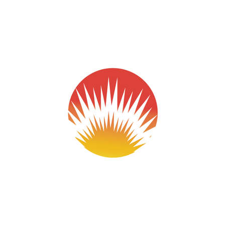 Sun Vector illustration Icon Logo Template designのイラスト素材