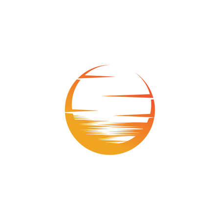 Sun Vector illustration Icon Logo Template designのイラスト素材