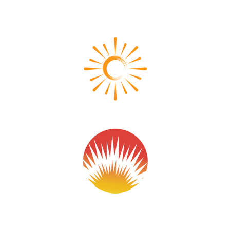 Sun Vector illustration Icon Logo Template designのイラスト素材