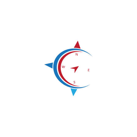 Compass Logo Template vector icon illustration designのイラスト素材