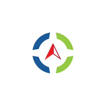 Compass Logo Template vector icon illustration designのイラスト素材