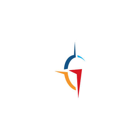 Compass Logo Template vector icon illustration designのイラスト素材