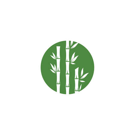 Bamboo Logo Template vector icon illustration designのイラスト素材