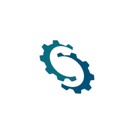 Gear Logo Template vector icon illustration designのイラスト素材