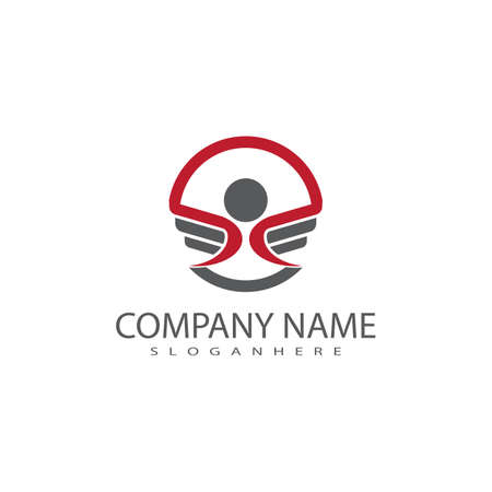 Wing  Logo Template vector icon illustration designのイラスト素材