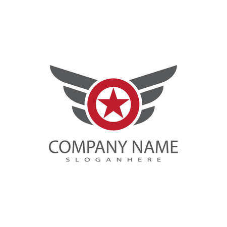 Wing  Logo Template vector icon illustration designのイラスト素材