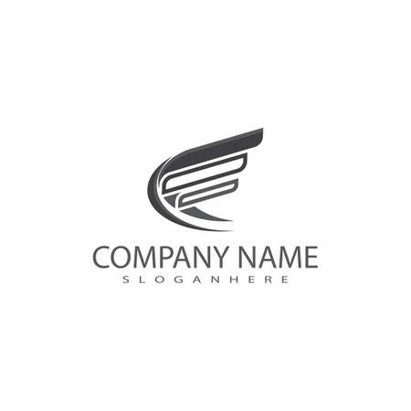Wing  Logo Template vector icon illustration designのイラスト素材