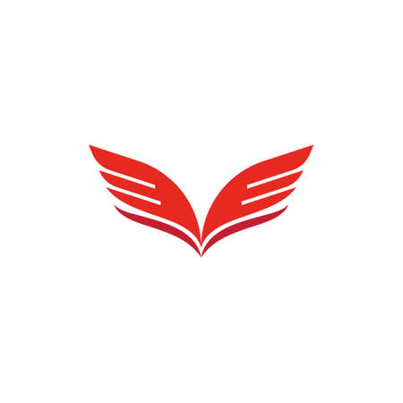 Falcon Wing Logo Template vector icon designのイラスト素材