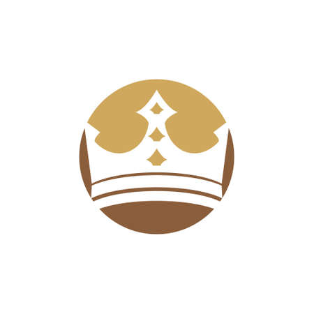 Crown Logo Template vector icon illustration designのイラスト素材
