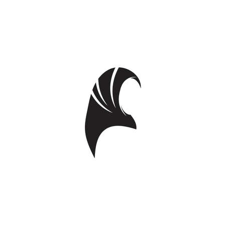 Muslimah hijab Logo template vector illustration designのイラスト素材