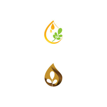 Moringa leaf Logo Template vector symbol natureのイラスト素材