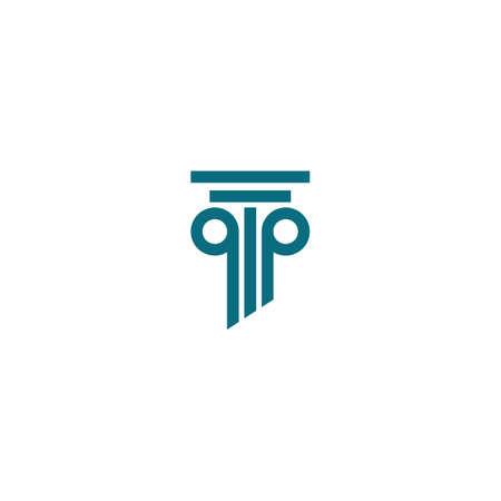 Column icon Logo Template vector illustration designのイラスト素材