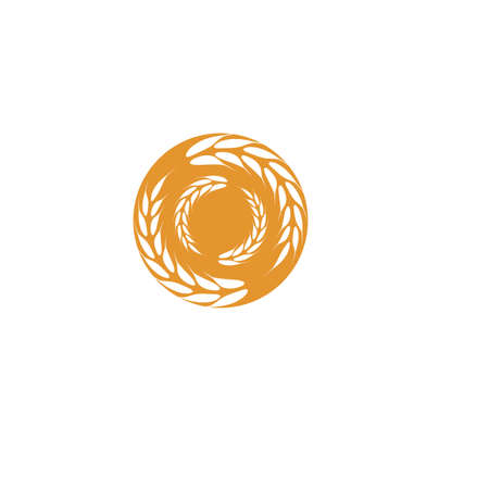 Wheat Logo Template vector symbol natureのイラスト素材