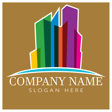 Property and Construction Logo Template vector symbol natureのイラスト素材