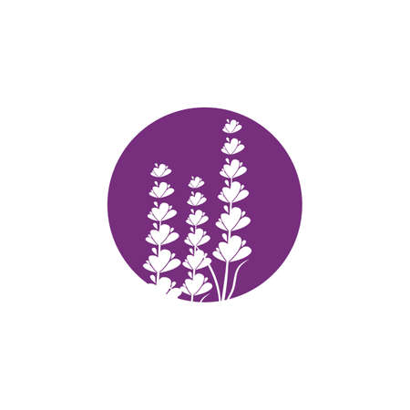 Lavender Logo Template vector symbol natureのイラスト素材