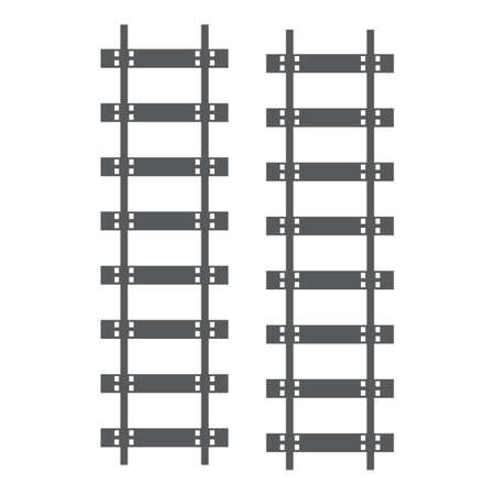 Train tracks vector icon design template illustrationのイラスト素材