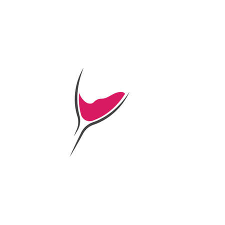 Wine Logo Template vector symbol natureのイラスト素材