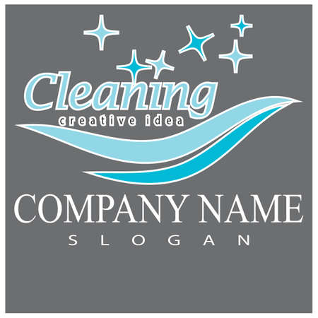 Cleaning Logo Template vector symbol natureのイラスト素材
