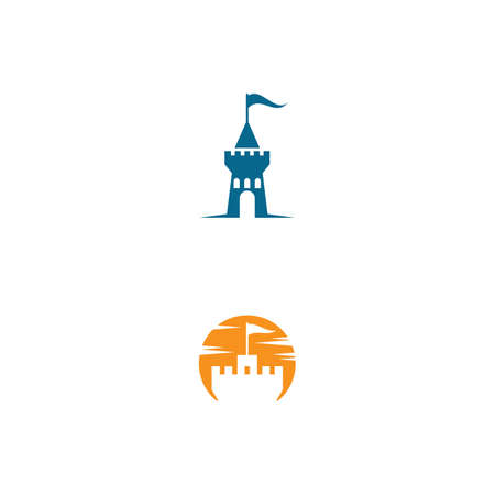 Castle Logo Template vector symbol natureのイラスト素材