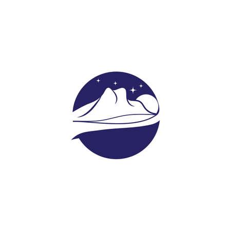 Mountain Logo Template vector symbol natureのイラスト素材