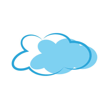 Cloud template vector icon illustration designのイラスト素材